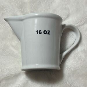 Anthropologie Measuring Cup PROVISON JUGS Farmhouse 8 Ounce 250 ML Ceramic